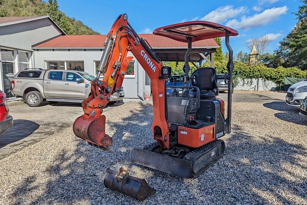 Pásový minibagr CR120H YANMAR tříválec, mimoosý, 360°, DPH