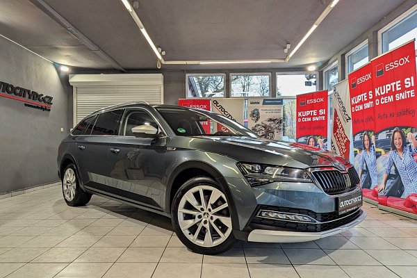 Škoda Superb SCOUT 2.0TDi 140kW 4x4 DSG, ACC, KAMERA