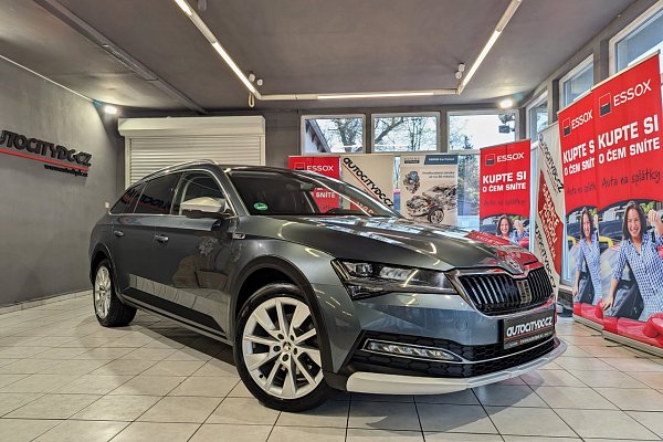 Škoda Superb SCOUT 2.0TDi 140kW 4x4 DSG, ACC, KAMERA