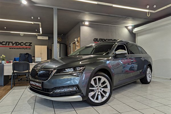 Škoda Superb SCOUT 2.0TDi 140kW 4x4 DSG, ACC, KAMERA